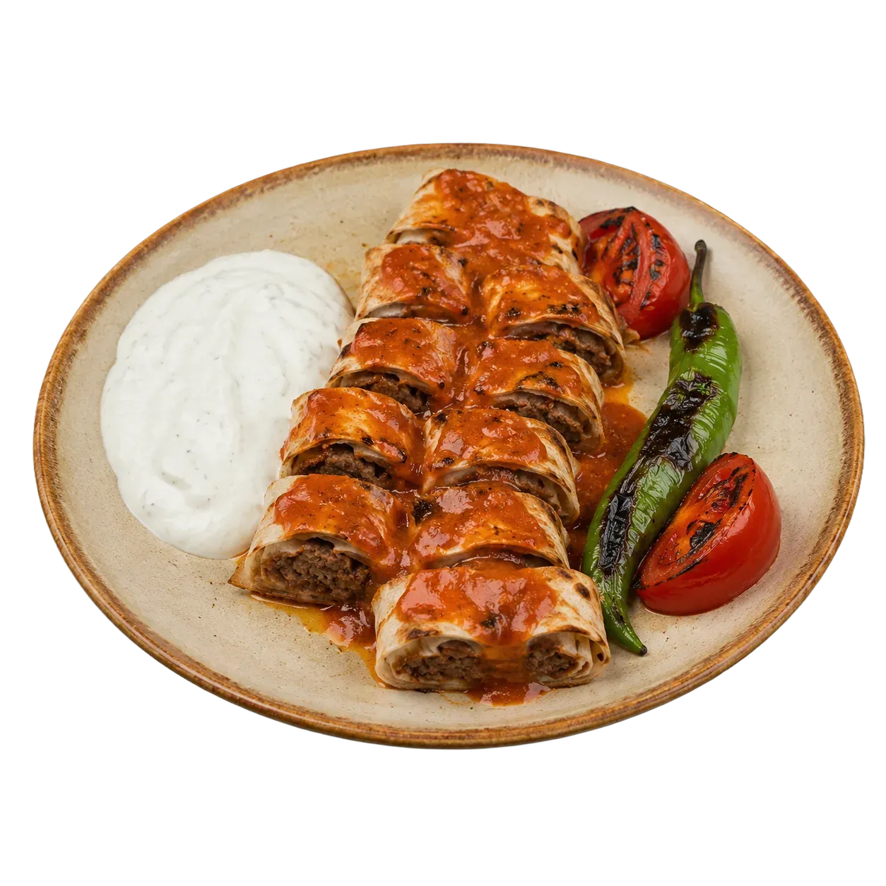 Beyti Kebap — frisch angerichtet