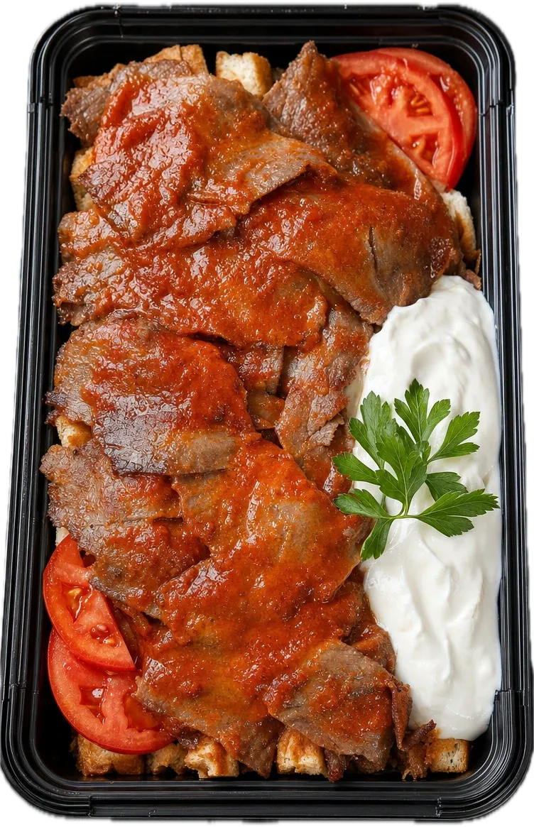 İskender Kebab — frisch angerichtet